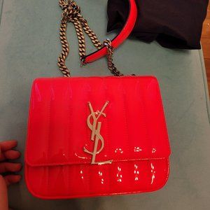YSL Vicky patent leather